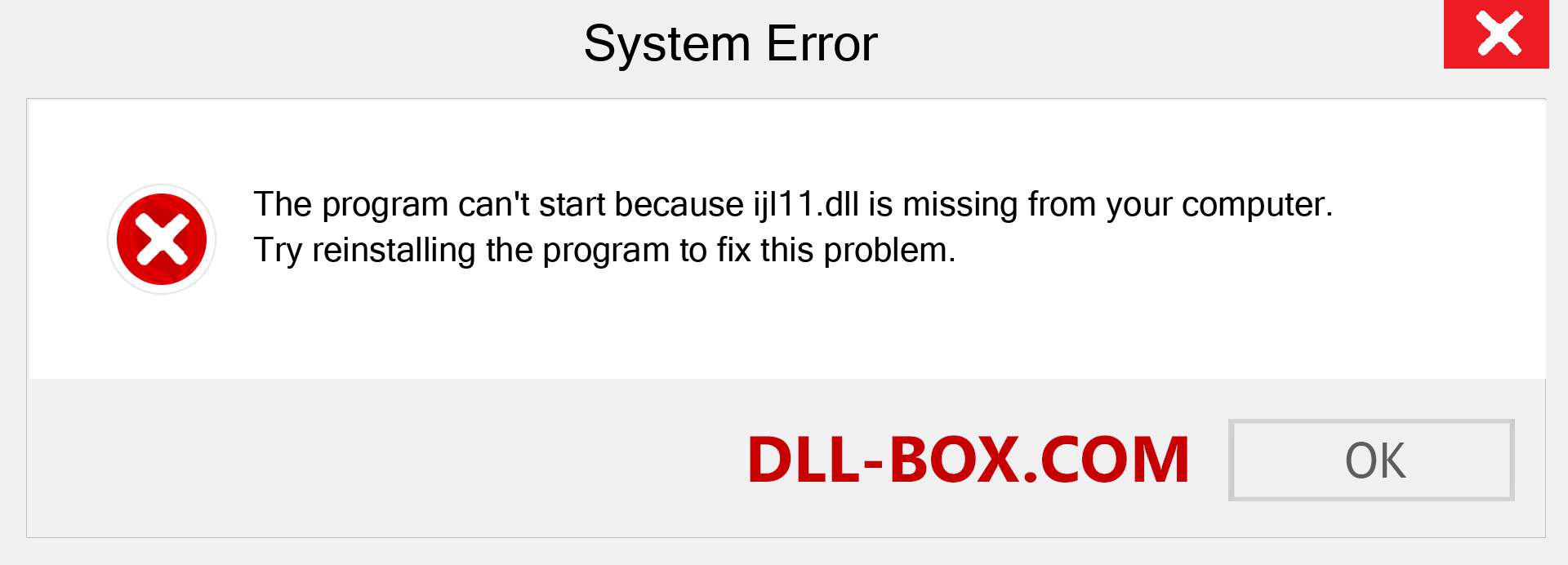  ijl11.dll file is missing?. Download for Windows 7, 8, 10 - Fix  ijl11 dll Missing Error on Windows, photos, images
